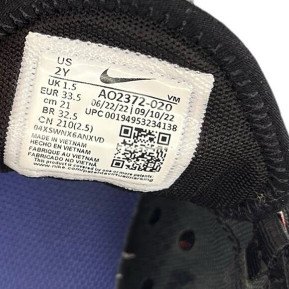 Boys Nike Air Max 270 AO2372-020 Mesh Athletic Running Sneaker Size 2Y Black - Picture 6 of 6